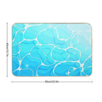 Anime Water Pattern  Slip-Resistant Bath Mat