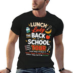 Lunch Lady Back to School Tour Funny Food Humor Cafeteria  Tagless Design T-Shirt