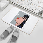 Take It Easy Nothing Is Under Control , Smoking Comic Girl ,cigarette Comic Girl ,  Odorless Bath Mat