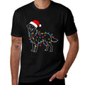Golden Retriever Dog Christmas Lights Santa Xmas Dog Lover for Men Women Kids  High-quality Stitching T-Shirt