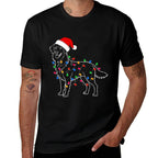 Golden Retriever Dog Christmas Lights Santa Xmas Dog Lover for Men Women Kids  High-quality Stitching T-Shirt