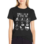 Things I Do In My Spare Time Mountain Bike Funny Biking  Moisture-wicking T-Shirt