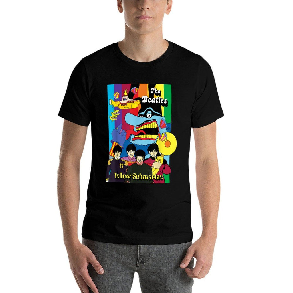 The Beatles - Collage Poster  Oversized Silhouette T-Shirt