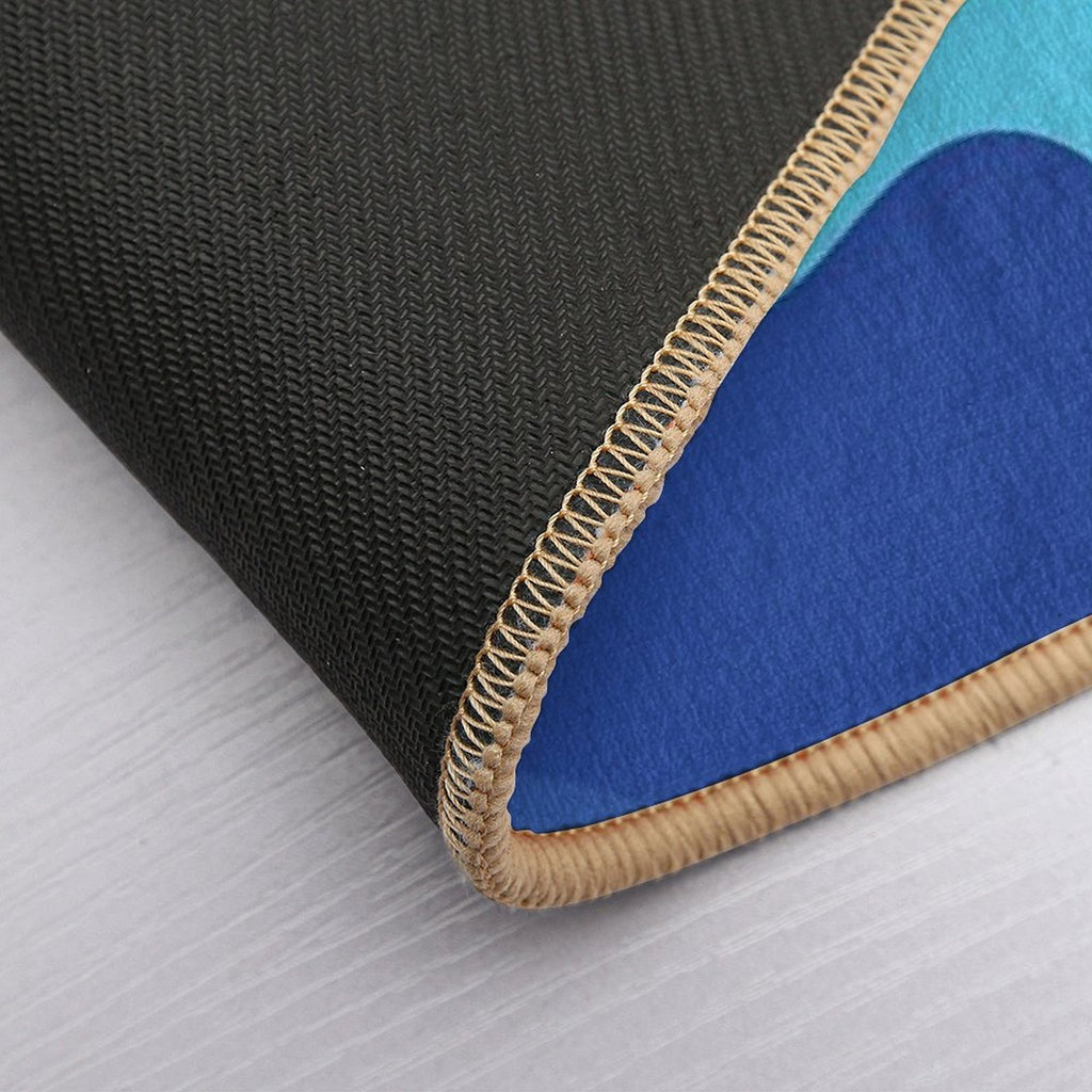 Milky Wave  Easy Maintenance Bath Mat