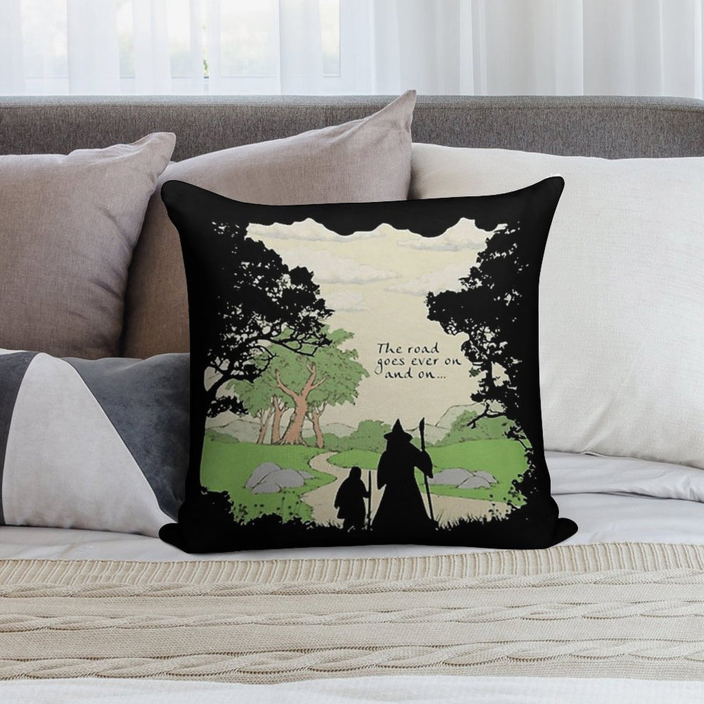 The Road Goes Soft Skin-Friendly Throw Pillow