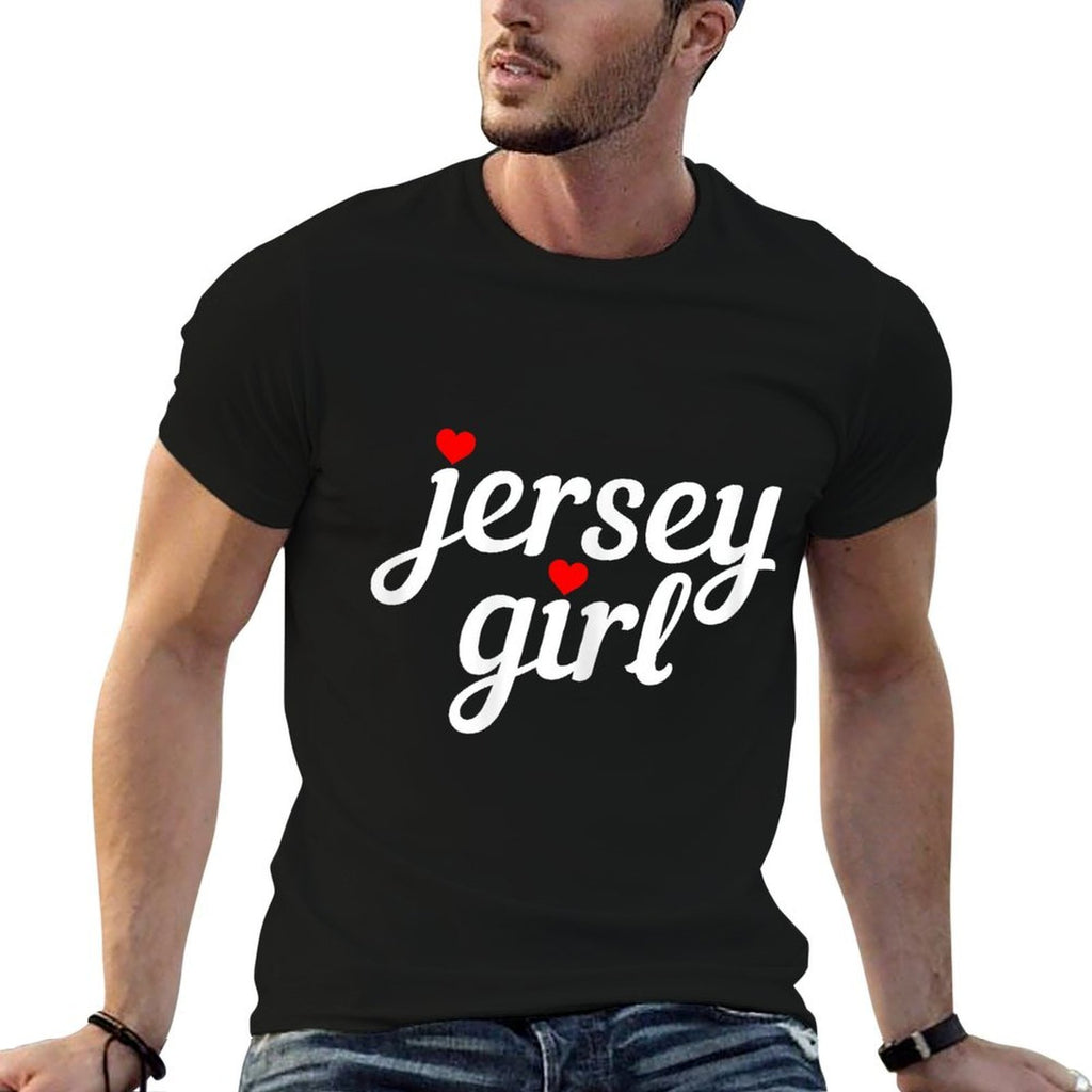 Jersey Girl New Jersey Heart Funny Cute New Jersey Pride  Eco-friendly Material T-Shirt