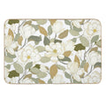 White Magnolia Flowers  Eco-Friendly Bath Mat