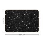 Black Universe  Fade-Resistant Bath Mat