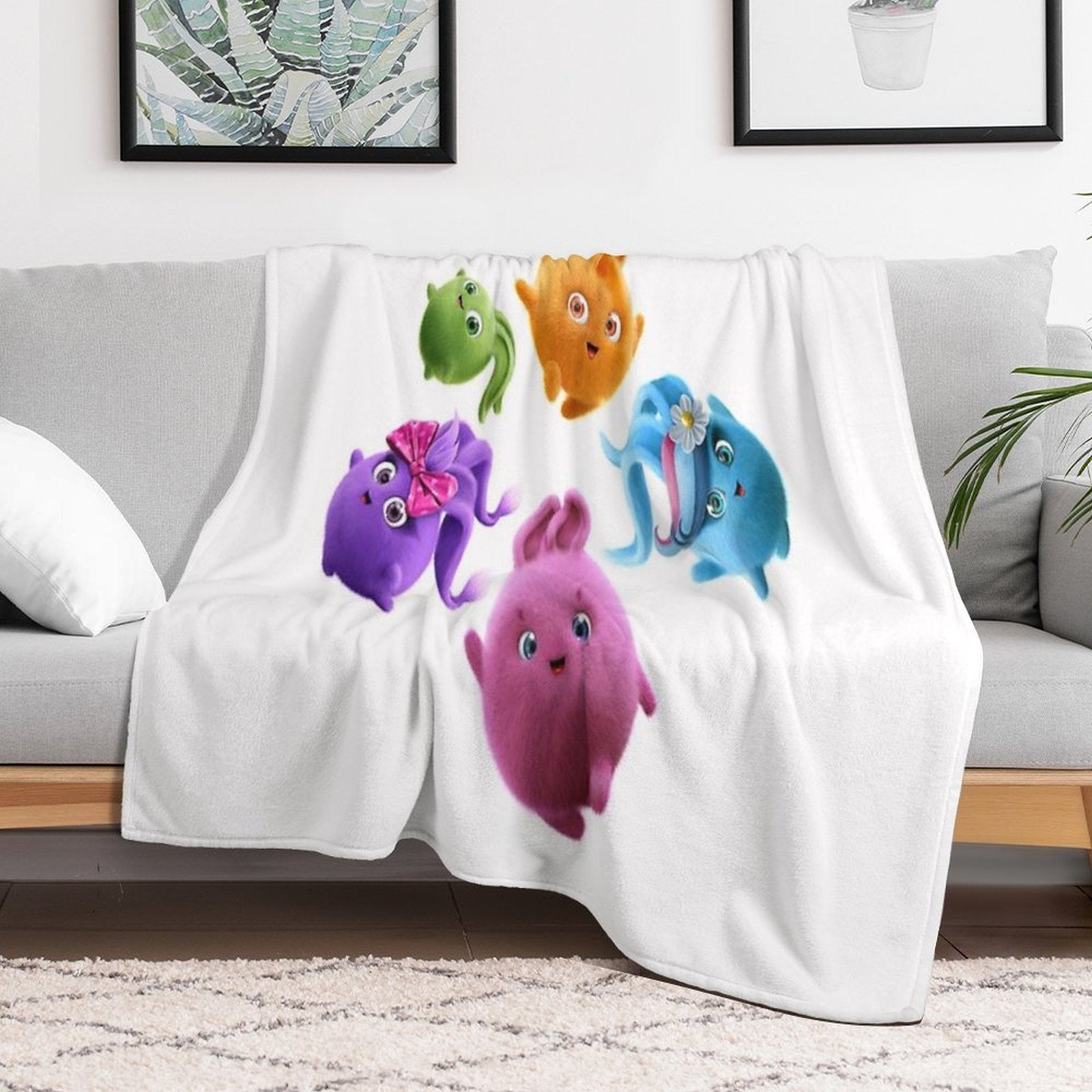 Sunny Bunnies - All Together Now Durable Throw Blanket
