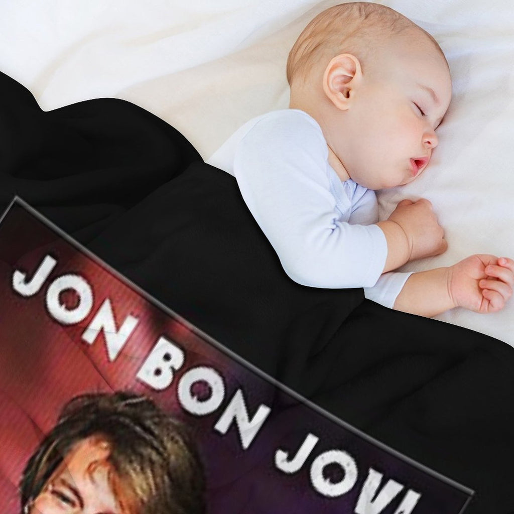 BONS JOVIS ROCKS BAND ON TOUR 2022 Sustainable Throw Blanket