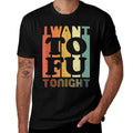 I Want Tofu Tonight Retro Funny Vegan Vegetarian  Slim-fit Cut T-Shirt
