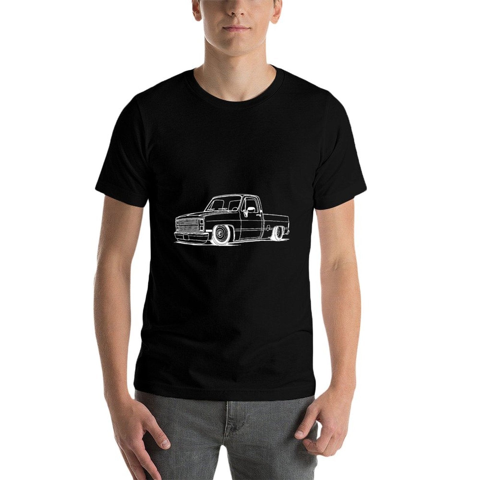 1987 Squarebody C10 Truck Silhouette Square Body Truck C10  Slim-fit Cut T-Shirt
