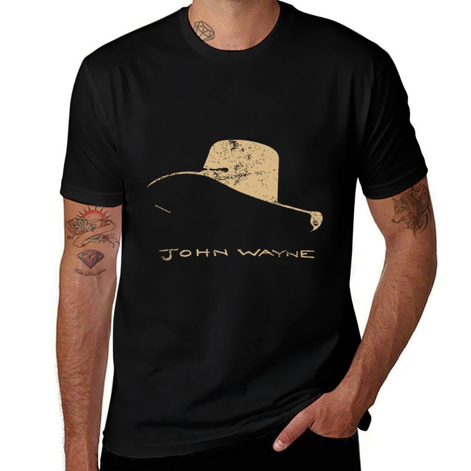 John Wayne Cowboy Hat Premium Comfortable T-Shirt