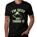 Funny Axe Throwing Art For Men Women Ax Thrower Axe Throwing  Breathable T-Shirt