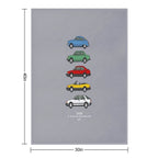 Saab Classic Car Outline Illustration Multi-functional Throw Blanket