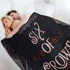 Six of Crows Book Cover Sustainable Throw Blanket