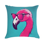 Hot Pink Flamingo Soft Ultra-Soft Texture Throw Pillow