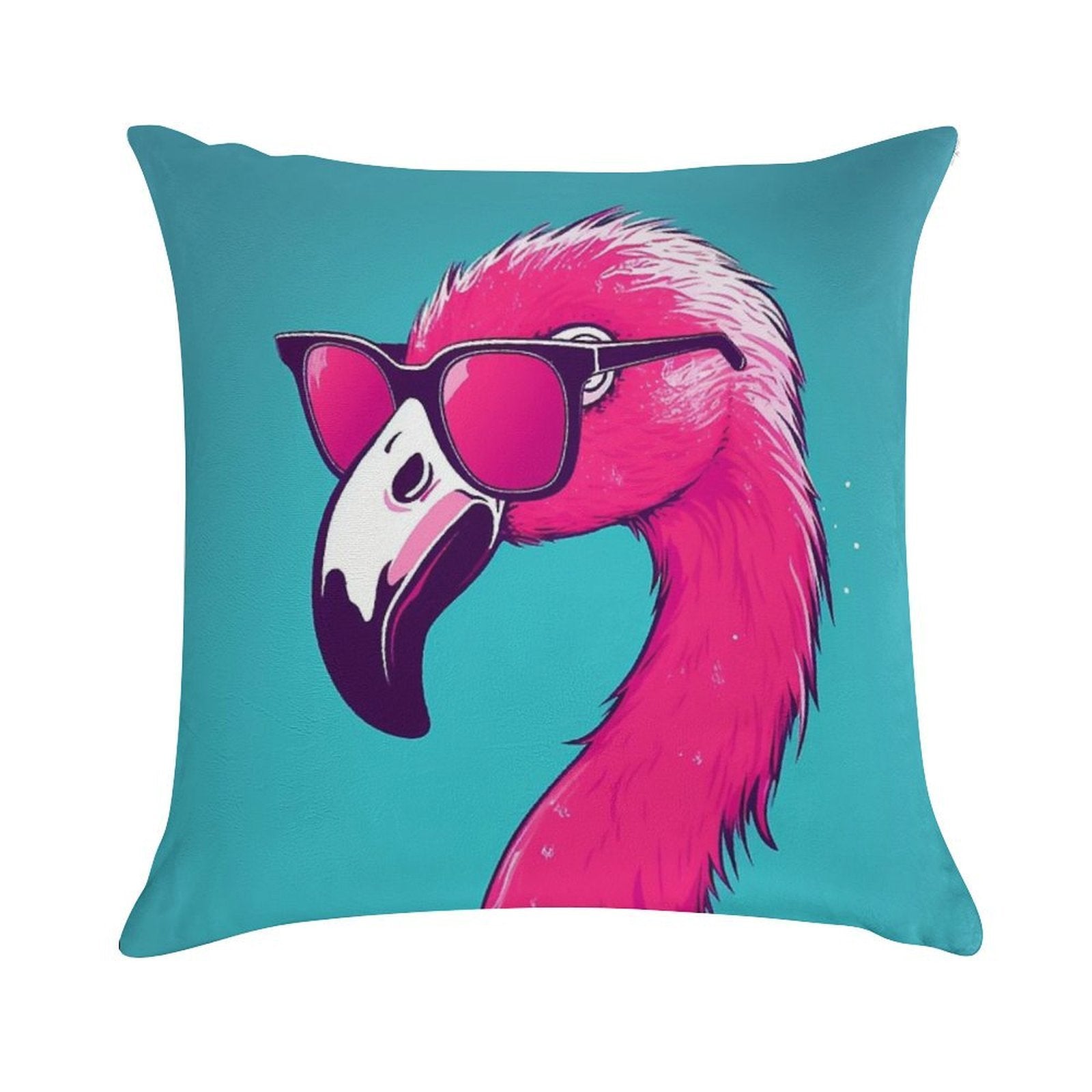 Hot Pink Flamingo Soft Ultra-Soft Texture Throw Pillow