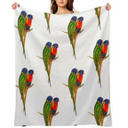 Rainbow Lorikeet Bird Australian Shrink-resistant Throw Blanket