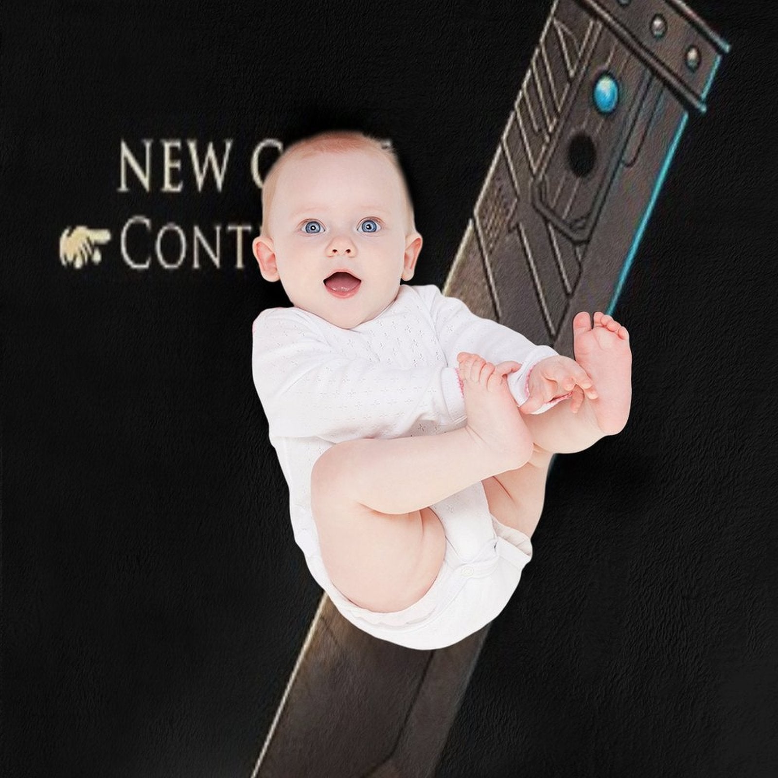 Cloud Strife Sword  Final Fantasy VII New Game  Sephiroth  Retro Gamer Multi-functional Throw Blanket