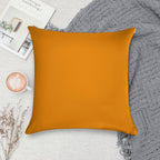 PLAIN SOLID TANGERINE -OVER 100 SHADES OF ORANGE ON OZCUSHIONS Soft Warmth Comfort Throw Pillow