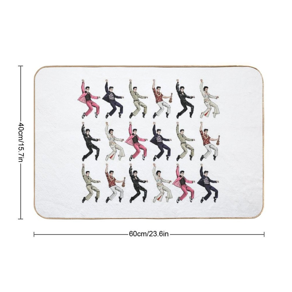 EP Jailhouse Rock Pattern  Toxin-Free Bath Mat
