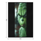 Grinchy Charm Add A Touch of Whimsy to Your Space Gift-ready Throw Blanket