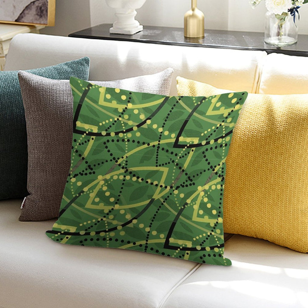 Copy of The Classic Seat Fabric Found on Melbourne Metro Trams And Trains! Soft Short Plush Fabric Throw Pillow