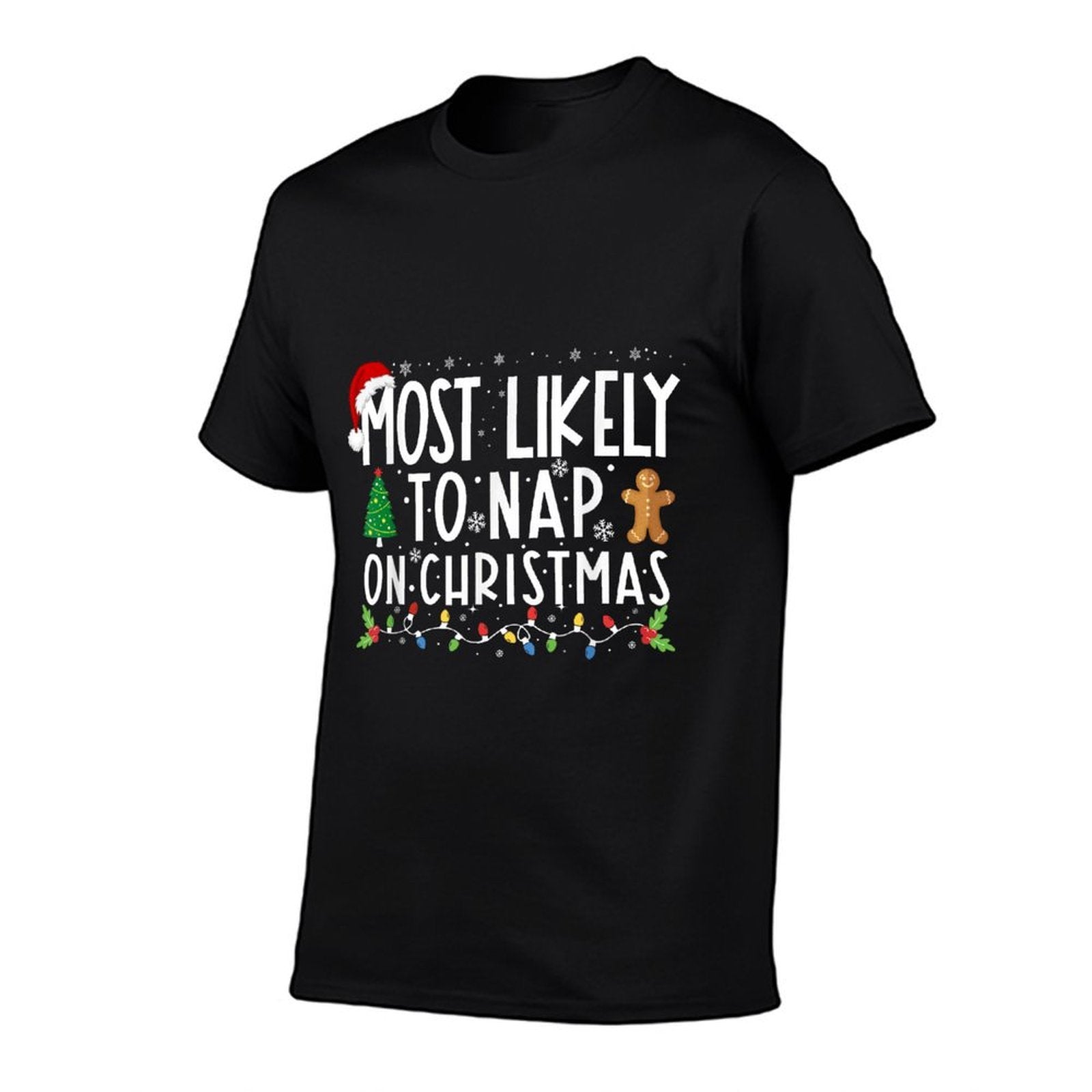 Most Likely To Nap On Christmas Funny Family Christmas  Soft T-Shirt