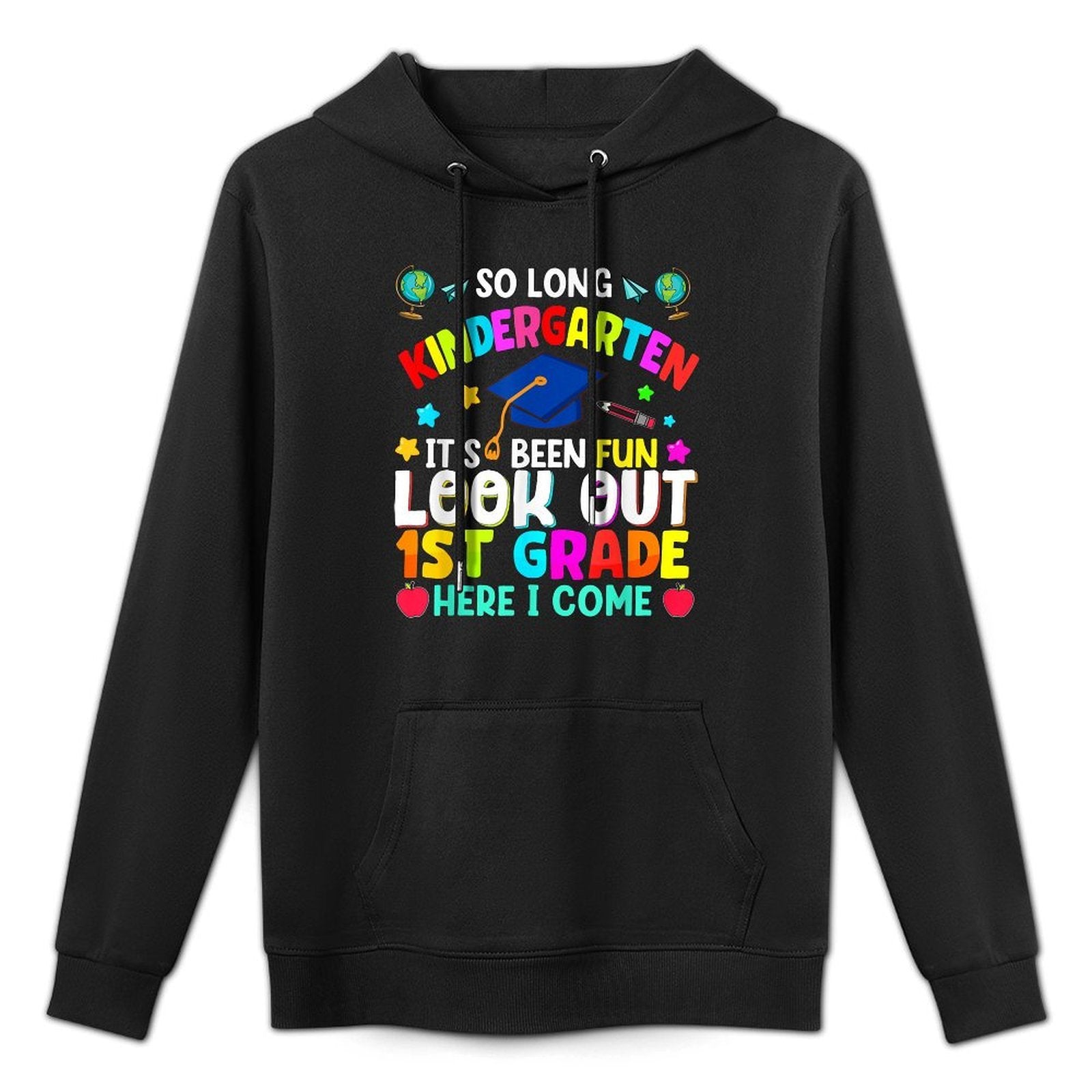 So Long Kindergarten Graduation Grad Teacher Kid Boy Girl Colorfast Hoodie