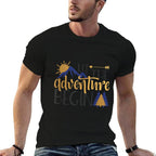 Let The Adventure Begin Gift  Ribbed Collar T-Shirt