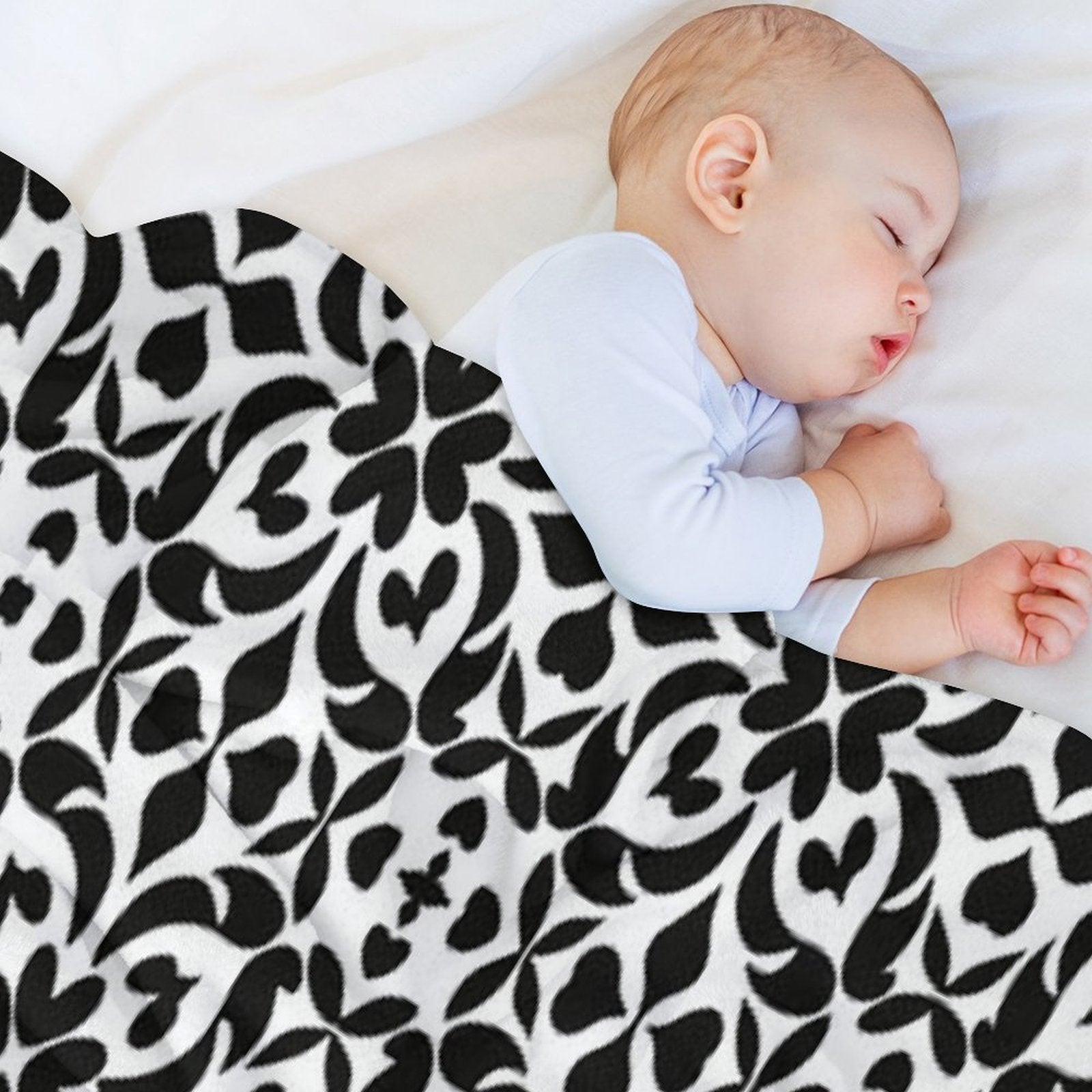 Mosaic Floral Pattern Travel-friendly Throw Blanket