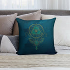 ~Blue Wisdom~ Soft Bedroom Essential Throw Pillow