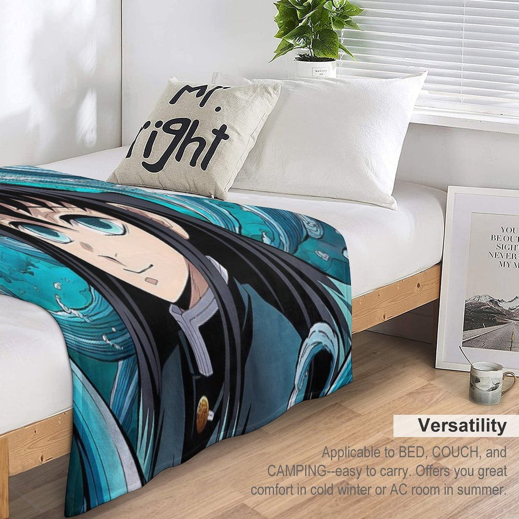 Muichiro Tokito - 18 Wrinkle-free Throw Blanket