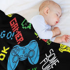 Seamless Pattern in Pixel Game Style Wrinkle-free Throw Blanket