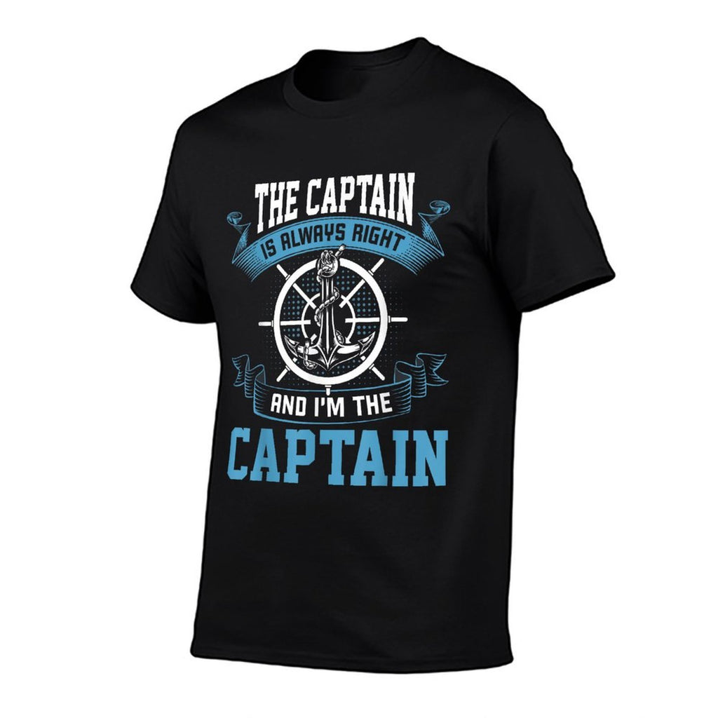 The Captain Is Always Right And I Am The Captain  Trendy Pattern T-Shirt