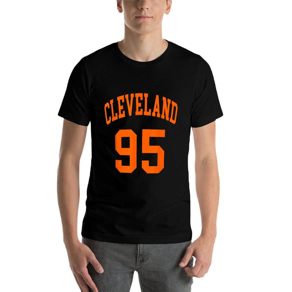 Cleveland Ohio US American College Font Number 95  Slim-fit Cut T-Shirt