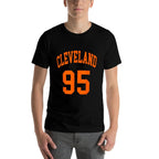 Cleveland Ohio US American College Font Number 95  Slim-fit Cut T-Shirt