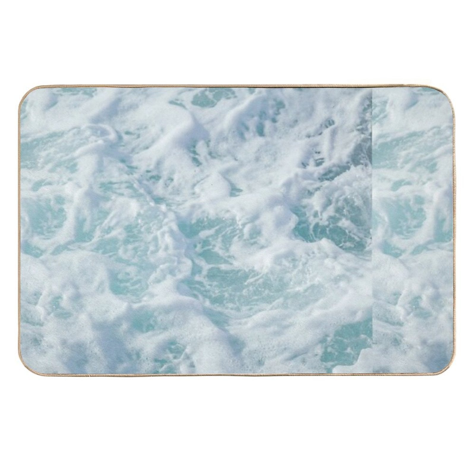 White Ocean, Blue Ocean, Ocean  Eco-Friendly Bath Mat