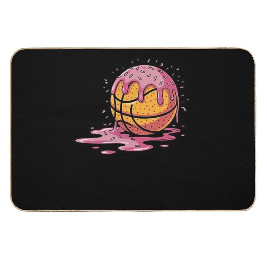 Ice Cream Basketball Drip Boys Kids  Pet-Safe Bath Mat