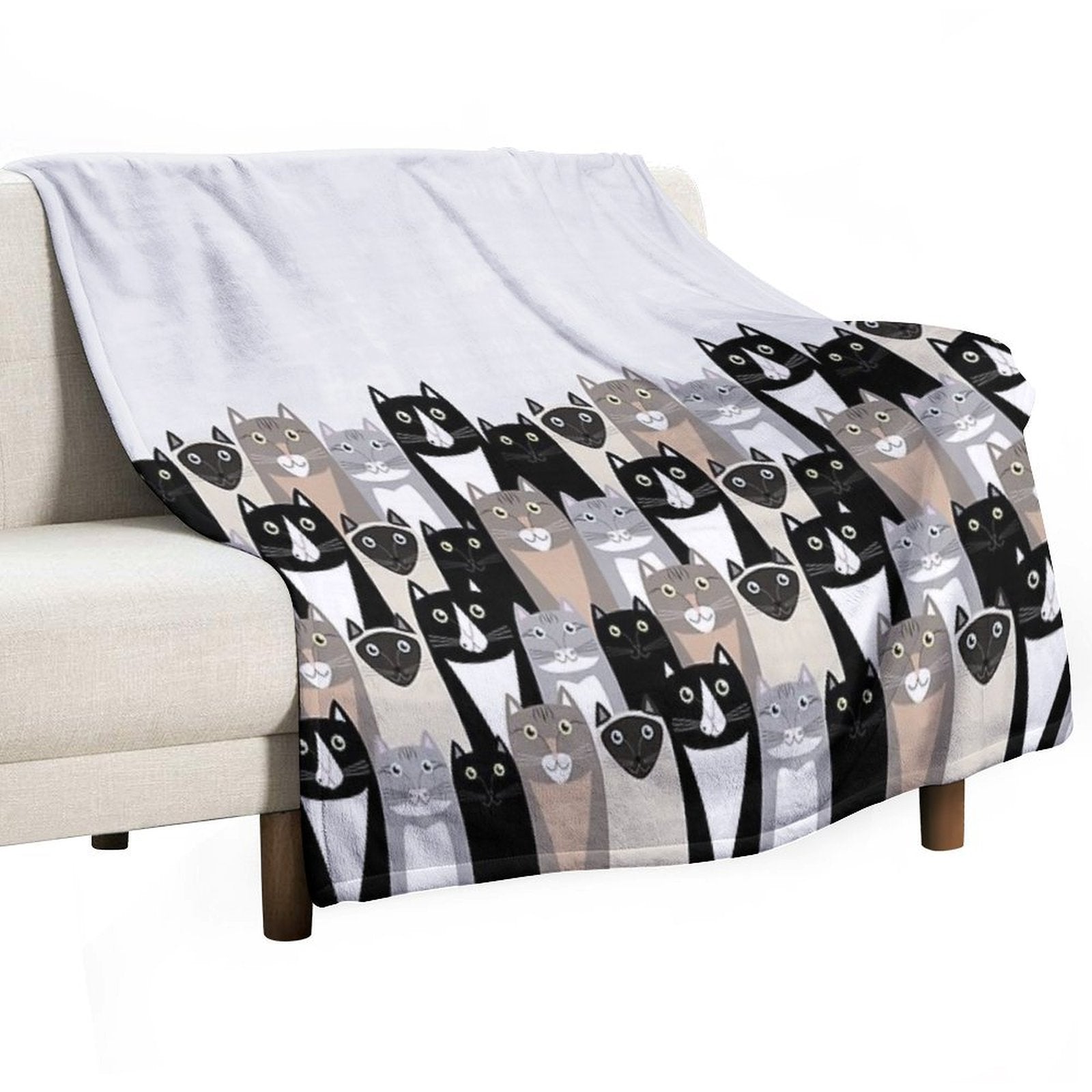 Cats #2 Compact Throw Blanket
