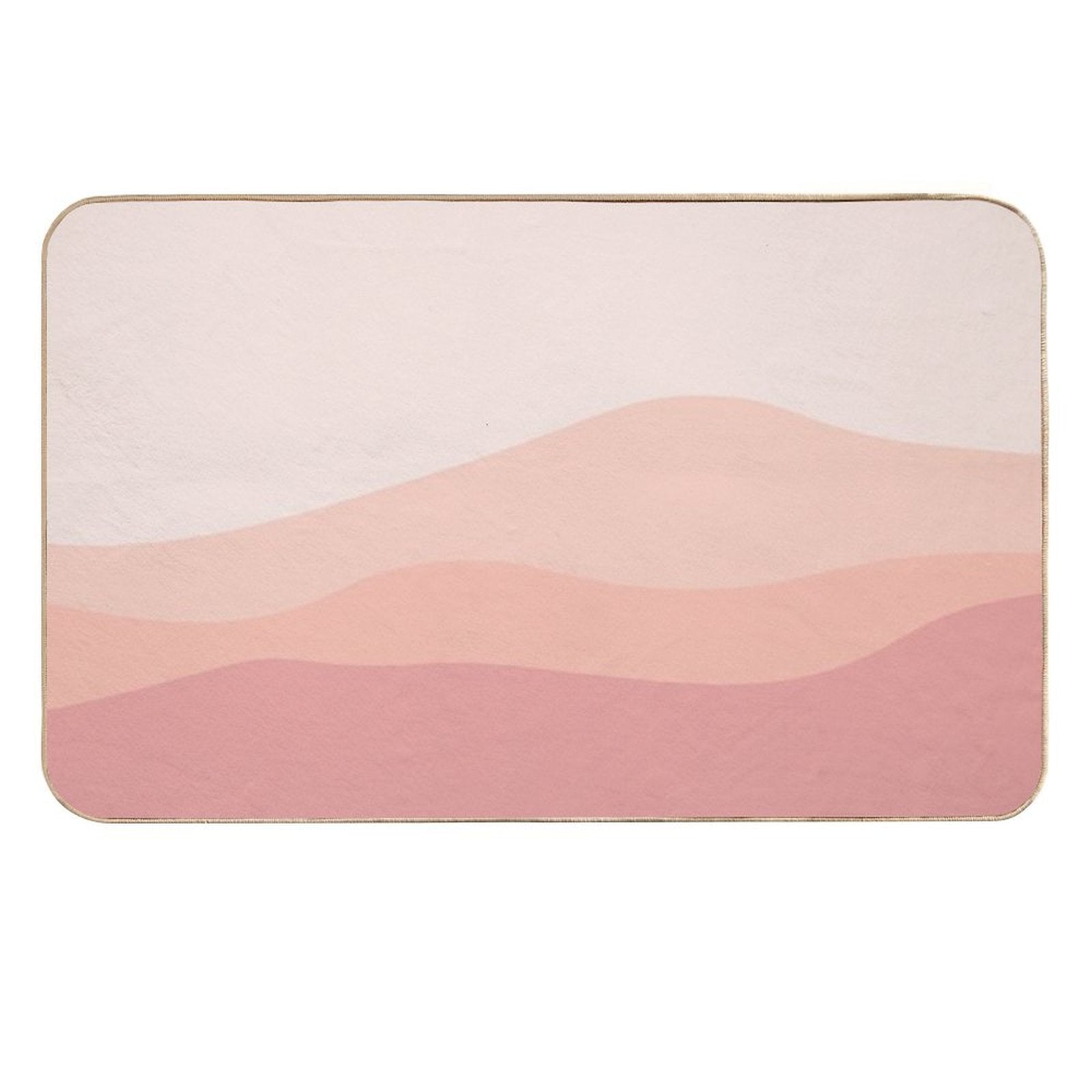 Aesthetic Soft Red Mountains  Multi-Purpose Bath Mat