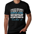 Funny Cool Secretary Tshirt Gift Admin  Slim-fit Cut T-Shirt