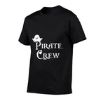 Pirate Crew Funny Halloween Costume Party Men Boys  Summer-ready Fabric T-Shirt