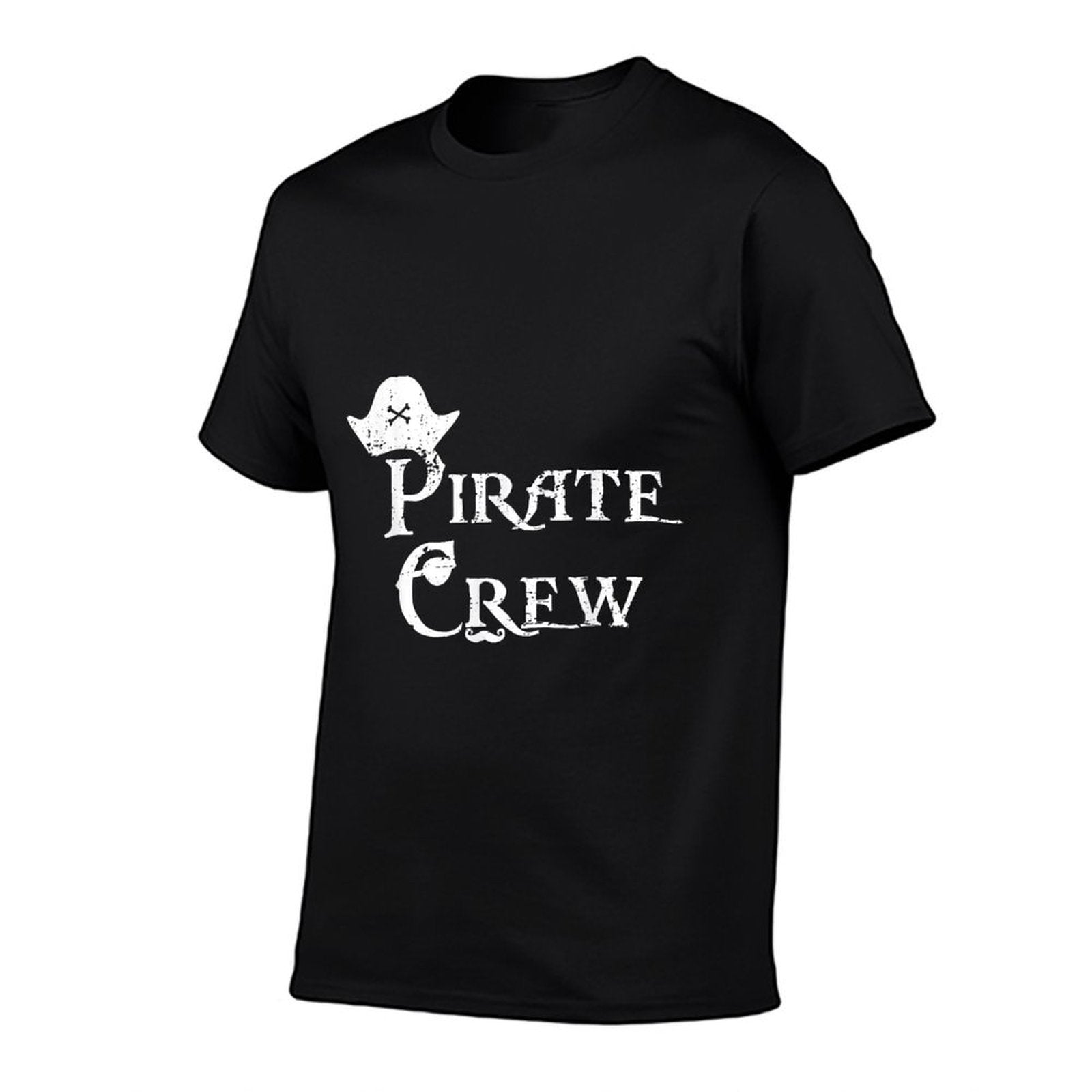 Pirate Crew Funny Halloween Costume Party Men Boys  Summer-ready Fabric T-Shirt