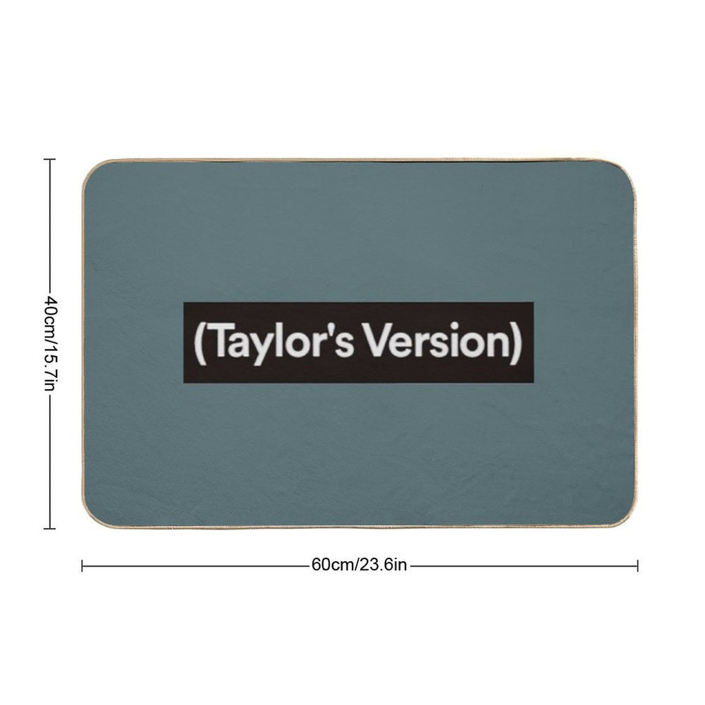 (Brackets)  Red Taylor’s Verson Inspired  Wall Art Home Decor  HECKINFAROUT  Easy Maintenance Bath Mat