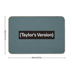 (Brackets)  Red Taylor’s Verson Inspired  Wall Art Home Decor  HECKINFAROUT  Easy Maintenance Bath Mat