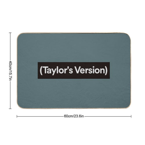 (Brackets)  Red Taylor’s Verson Inspired  Wall Art Home Decor  HECKINFAROUT  Easy Maintenance Bath Mat
