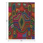 Kuna Mola Design Crab Durable Throw Blanket