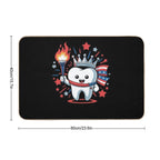 4th Of July Dentist Tooth Dental Patriotic Women Men Kids  Multi-Purpose Bath Mat